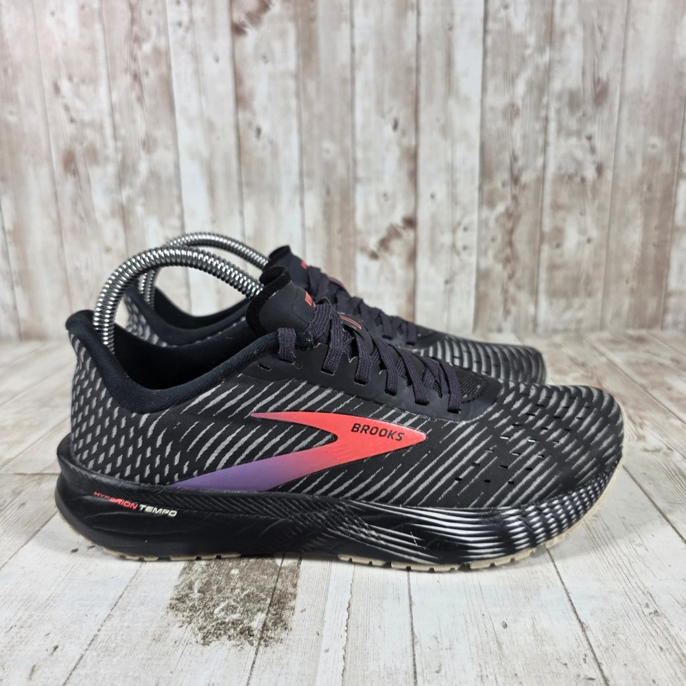 Brooks Hyperion Tempo Womens Running Shoes Black White‎ Red 1203281B026 Size 7.5